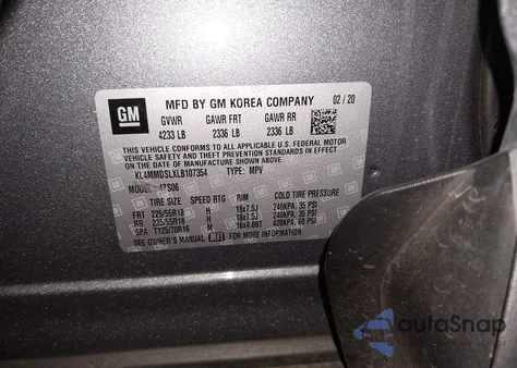 2020 Buick Encore Gx Fwd Select from USA, damaged, VIN KL4MMDSLXLB107354